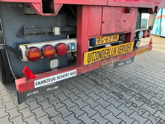 2001 nooteboom ovb-55-03v uitschuifbare vlakke trailer 29 meter - afbeelding 29 van  29