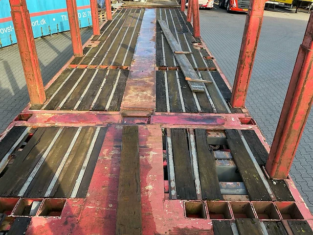 2001 nooteboom ovb-55-03v uitschuifbare vlakke trailer 29 meter - afbeelding 26 van  29