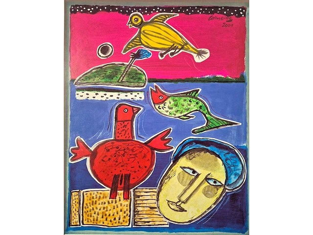 2001 offset print corneille ‘le marin’ - afbeelding 1 van  2