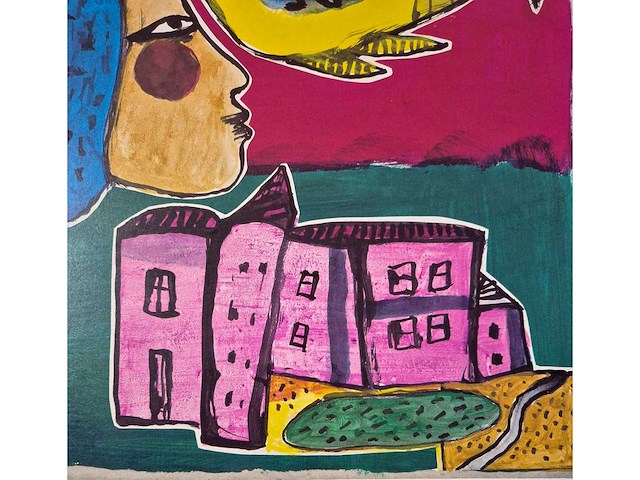 2001 offset print corneille ‘petite cite radieuse’ - afbeelding 2 van  2