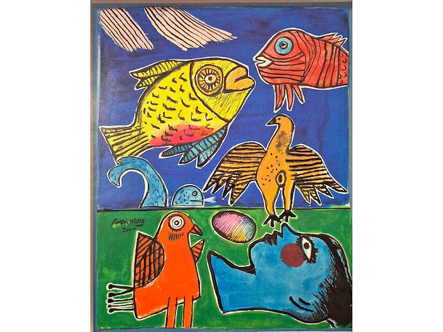 2001 offset print corneille - afbeelding 1 van  2