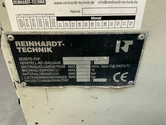 2001 reinhardt-technik ecostar 250 kitmachine - afbeelding 6 van  6