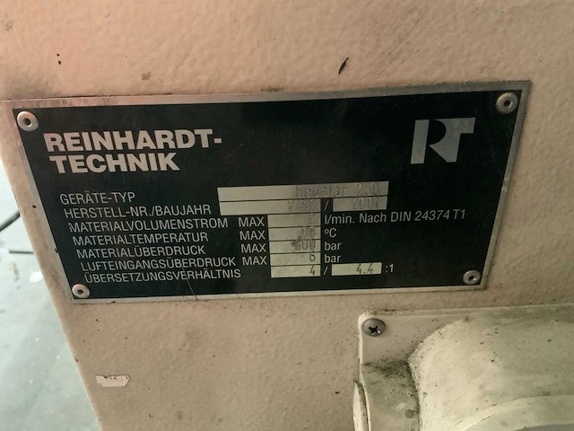 2001 reinhardt-technik ecostar 250 kitmachine - afbeelding 8 van  8