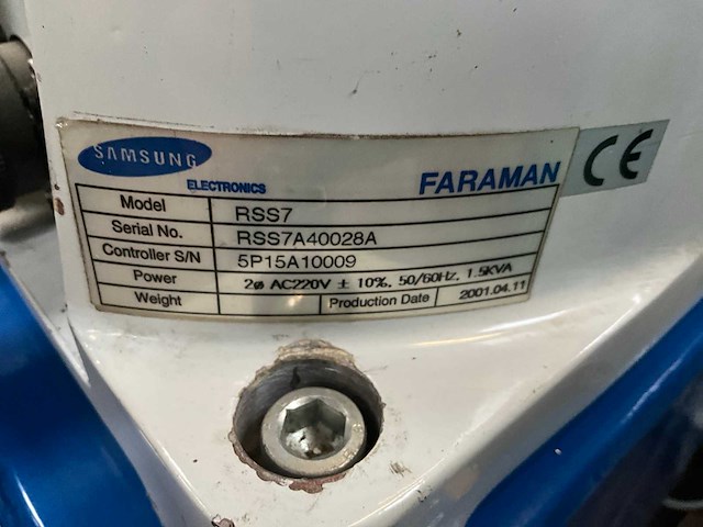 2001 samsung electronics faraman rss7 handling /positioneerunit - afbeelding 2 van  10