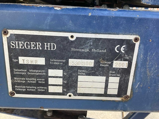 2001 sieger hd3000 tsmr veldspuit - afbeelding 7 van  16