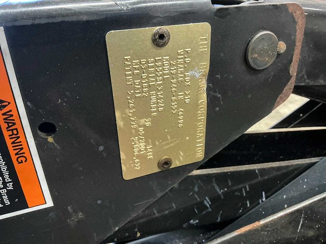 2001 the braun corporation rolstoellift - afbeelding 7 van  7