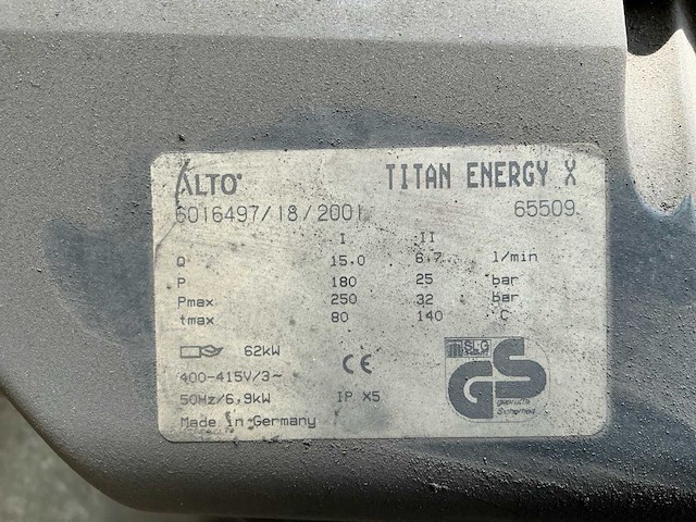 2001 titan energy x hogedrukreiniger - afbeelding 8 van  8