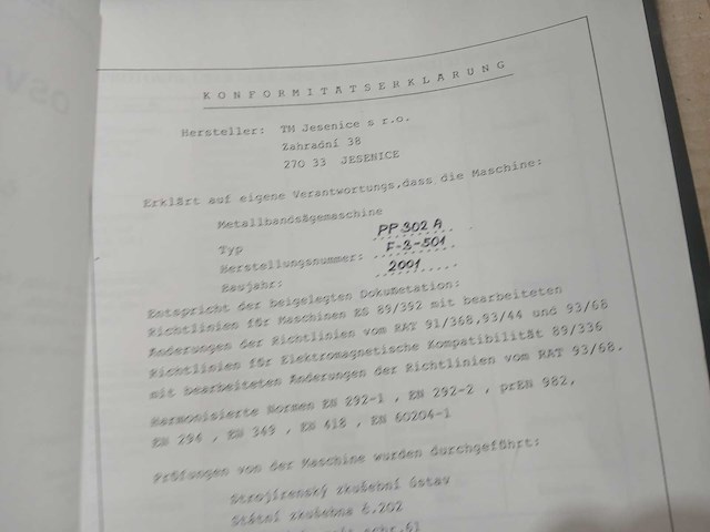 2001 tm jesenice metaal bandzaagmachine - afbeelding 2 van  11