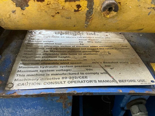 2001 upright 66850-021 hoogwerker - afbeelding 8 van  17