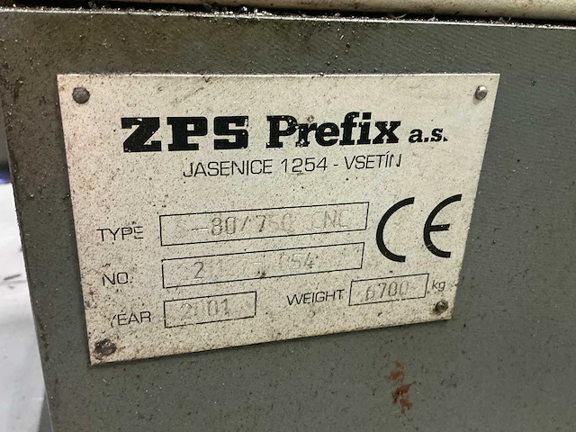 2001 zps prefix s-80 / 750 cnc draaibank - afbeelding 10 van  112