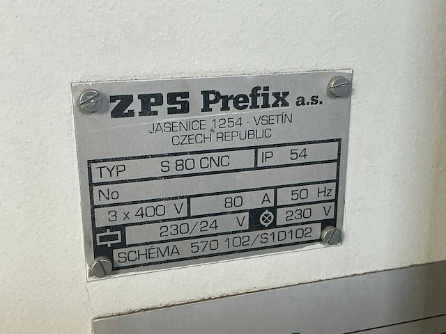 2001 zps prefix s-80 / 750 cnc draaibank - afbeelding 11 van  112