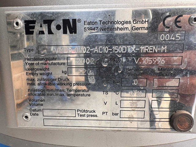 2002 - eaton - maxiline vmde - filters - afbeelding 19 van  23
