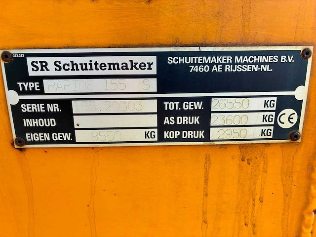 2002 - schuitemaker - 155 - opraapwagen - afbeelding 19 van  26