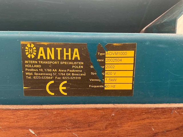 2002 antha aovm1000 narcissen breker/ontklisteraar - afbeelding 8 van  9