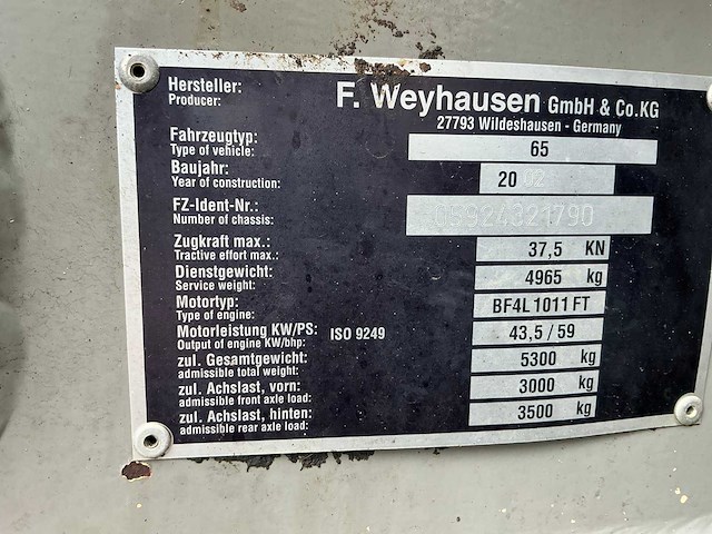 2002 atlas zw65 shovel - afbeelding 20 van  20