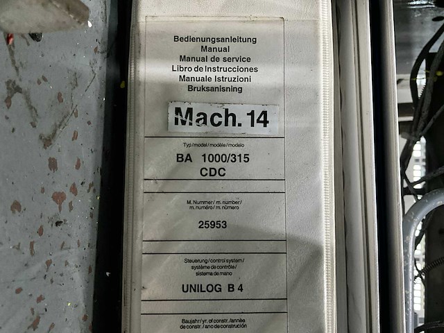 2002 battenfield ba 1000/315 cdc spuitgietmachine - afbeelding 20 van  21