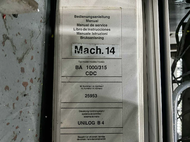 2002 battenfield ba 1000/315 cdc spuitgietmachine - afbeelding 26 van  27