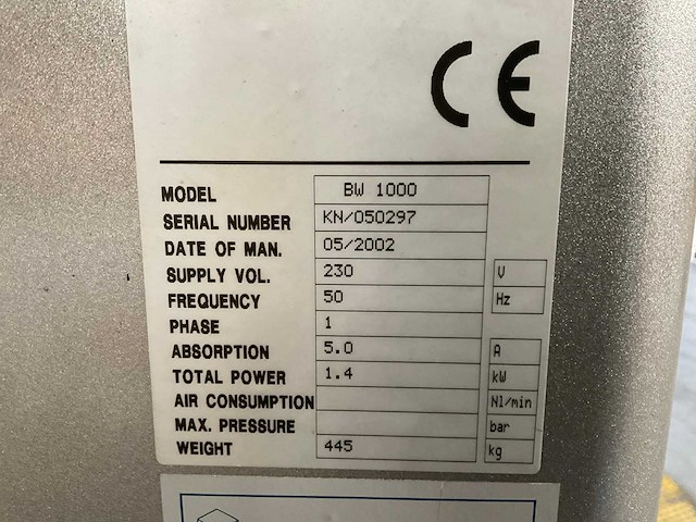 2002 betawrapper bw 1000 palletfoliewikkelaar - afbeelding 2 van  3