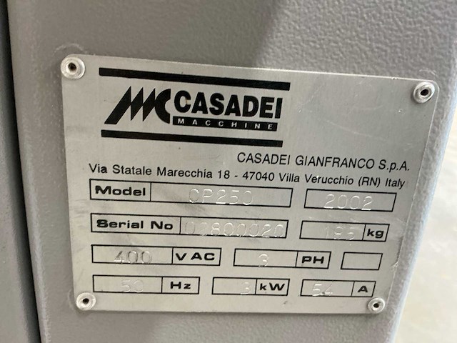 2002 casadei cp250 langgatboormachine - afbeelding 5 van  18