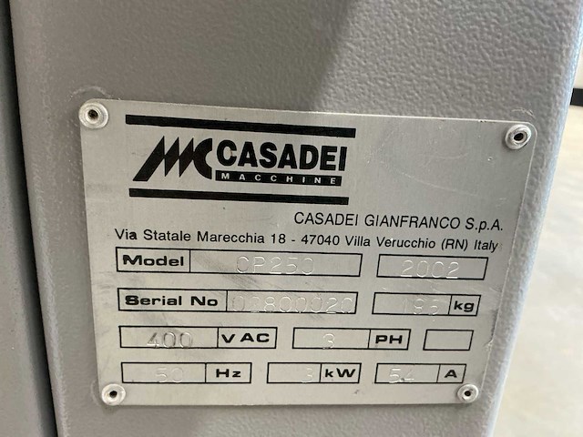 2002 casadei cp250 langgatboormachine - afbeelding 6 van  18