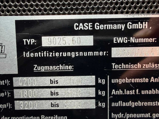 2002 case ih cs 68 (40kmh) tweewielaangedreven landbouwtractor - afbeelding 3 van  11