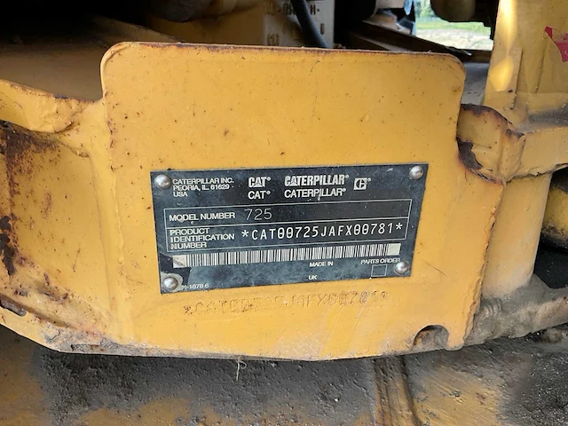 2002 caterpillar 725 dumper - afbeelding 33 van  45