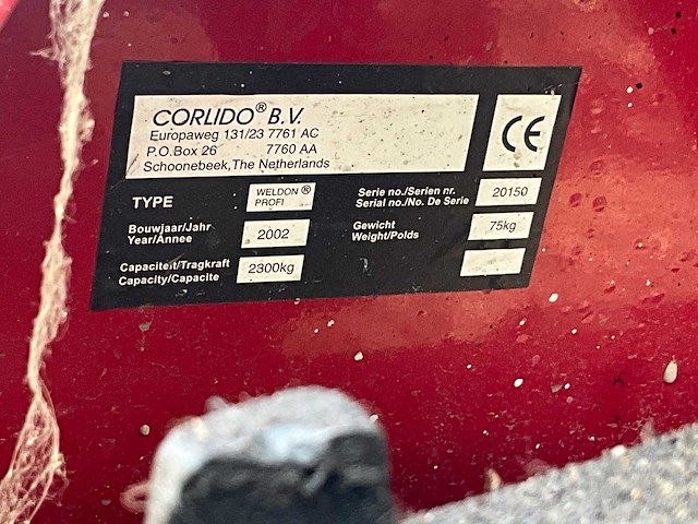 2002 corlido weldon profi hand hydraulische palletwagen - afbeelding 4 van  4