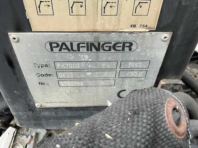 2002 daf lf 55.180 vrachtwagen met palfinger pk7000 autolaadkraan en baveck 150 oplegger - afbeelding 57 van  84