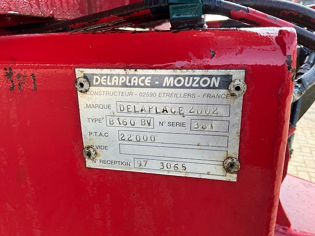 2002 delaplace b160 bv landbouwkipper - afbeelding 6 van  19