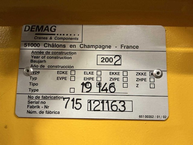 2002 demag 6.300 kg x 26,98m bovenloopkraan - afbeelding 2 van  22