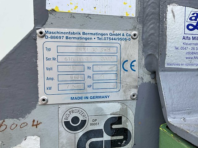 2002 dixi 30s afvalpers / kartonpers verticale balenpers - afbeelding 2 van  17
