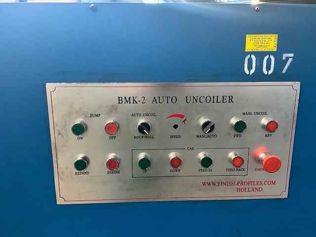 2002 finish profiles bmk-2 auto decoiler - afbeelding 2 van  6