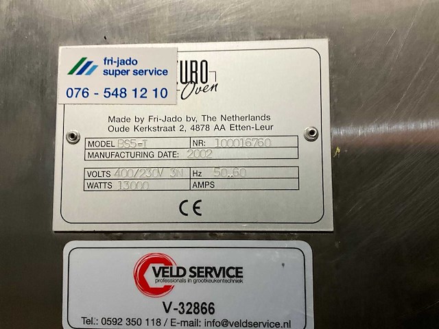 2002 fri-jado bs5-1 oven - afbeelding 7 van  8