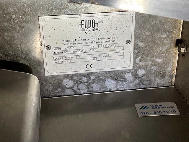 2002 fri-jado bs5-1 oven - afbeelding 8 van  8