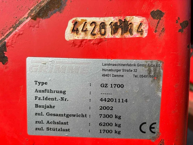 2002 grimme gz 1700 onion harvester - afbeelding 50 van  57