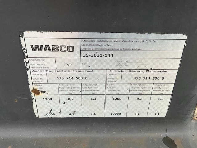 2002 gs ac-2800n container aanhangwagen - afbeelding 11 van  17