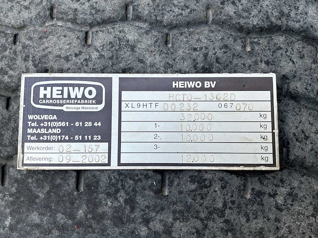 2002 heiwo h.t.f. 2 asser gestuurd en liftas - afbeelding 11 van  19