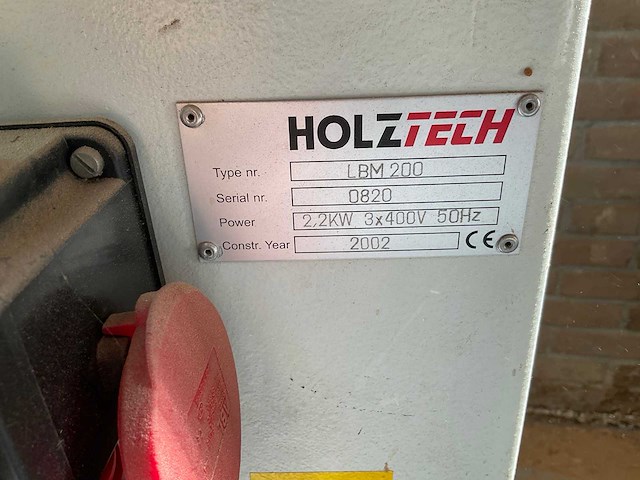 2002 holztech lbm200 langgatboormachine - afbeelding 2 van  4