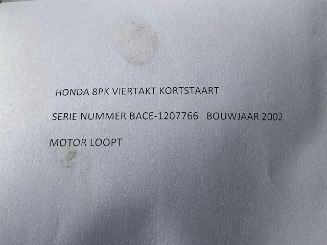 2002 honda 8pk 4 takt kortstaart buitenboordmotor - afbeelding 3 van  11