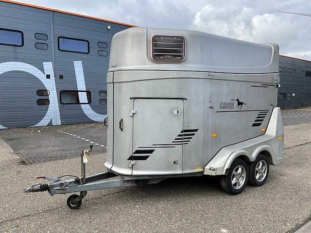 2002 humbaur hp2000pm maximus plus paardentrailer wg-hp-95 - afbeelding 1 van  26