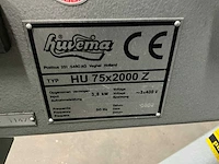 2002 huvema hu75x200 z bandschuurmachine - afbeelding 5 van  5