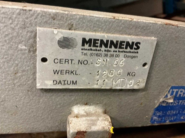 2002 intraboss fe 1200 elektrische schaarheftafel - afbeelding 8 van  8