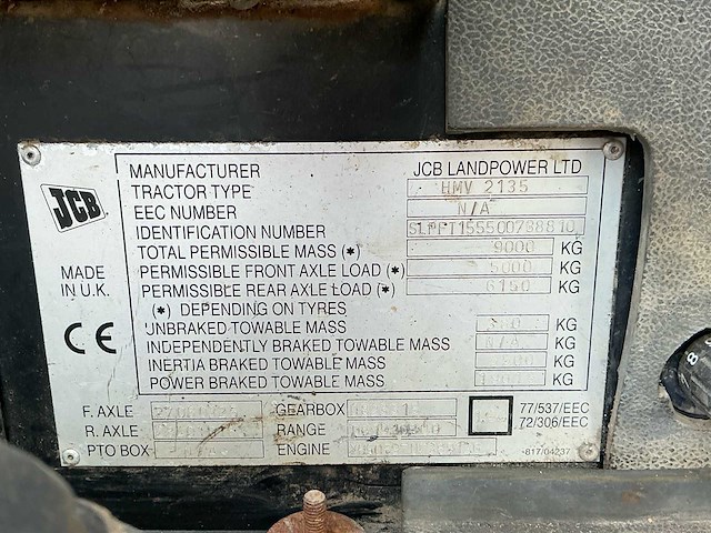 2002 jcb 2135 - fastrac - afbeelding 38 van  43