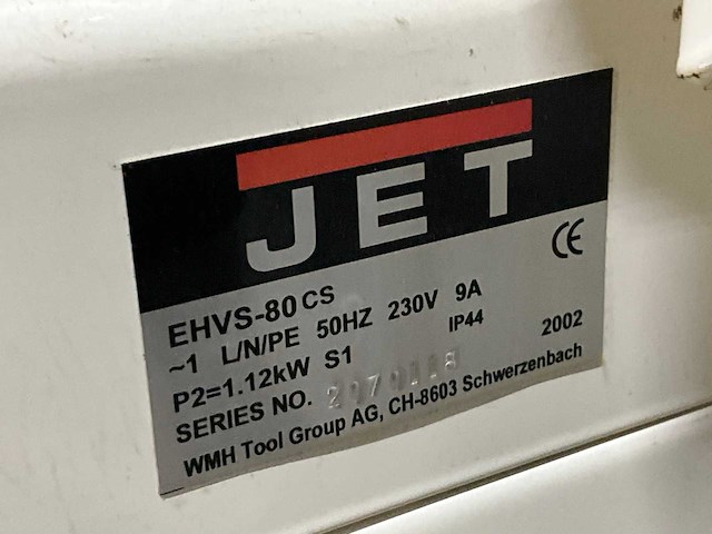2002 jet ehvs-80cs bandschuurmachine - afbeelding 9 van  9