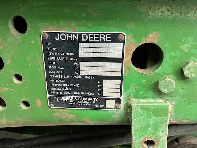 2002 john deere 6820 4wd tractor - afbeelding 38 van  43