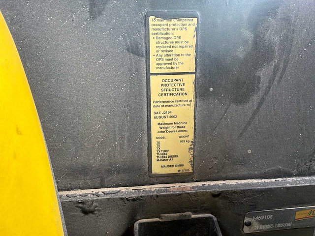 2002 john deere jd gator te utiliteitsvoertuig - afbeelding 7 van  24