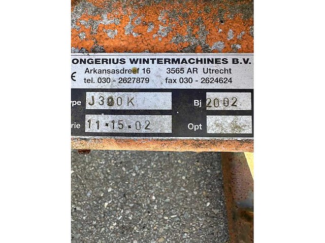 2002 jongerius j300k snow pusher - afbeelding 4 van  4