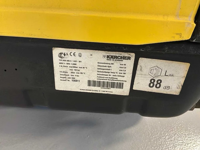 2002 kärcher hds 895 m stoomcleaner 400v - afbeelding 2 van  12