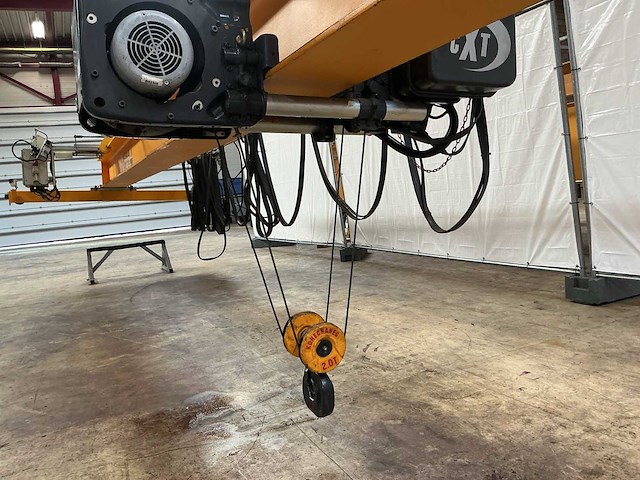 2002 konecranes 2.000 kg x 14,88 m bovenloopkraan - afbeelding 1 van  18