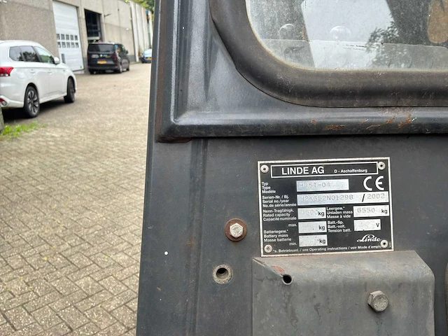 2002 linde h45t-04 vorkheftruck - afbeelding 9 van  25